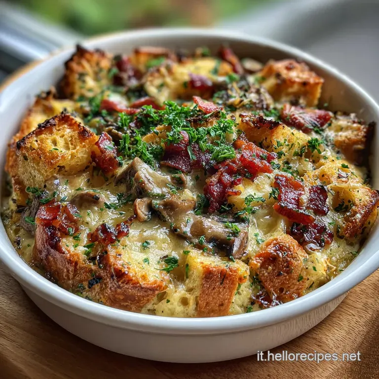 Slice of creamy baked custard on a white plate, garnished with fresh cranberries and pistachios, with a fork resting besid...
