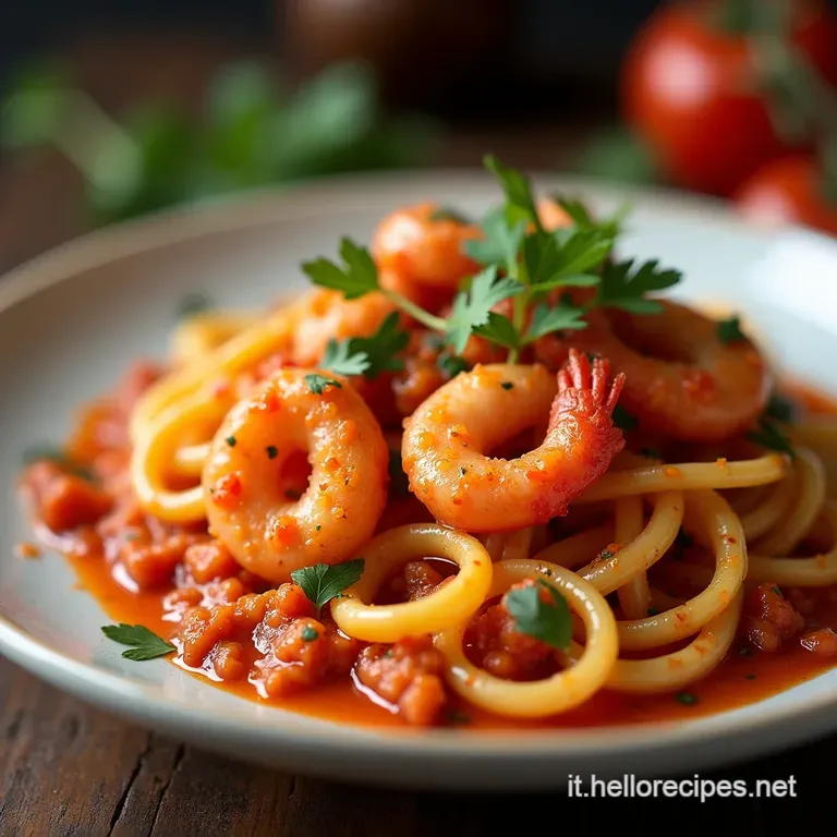Ciuffetti di Calamari al Sugo Tentacoli Tenerissimi in un Sugo Rustico al Pomodoro