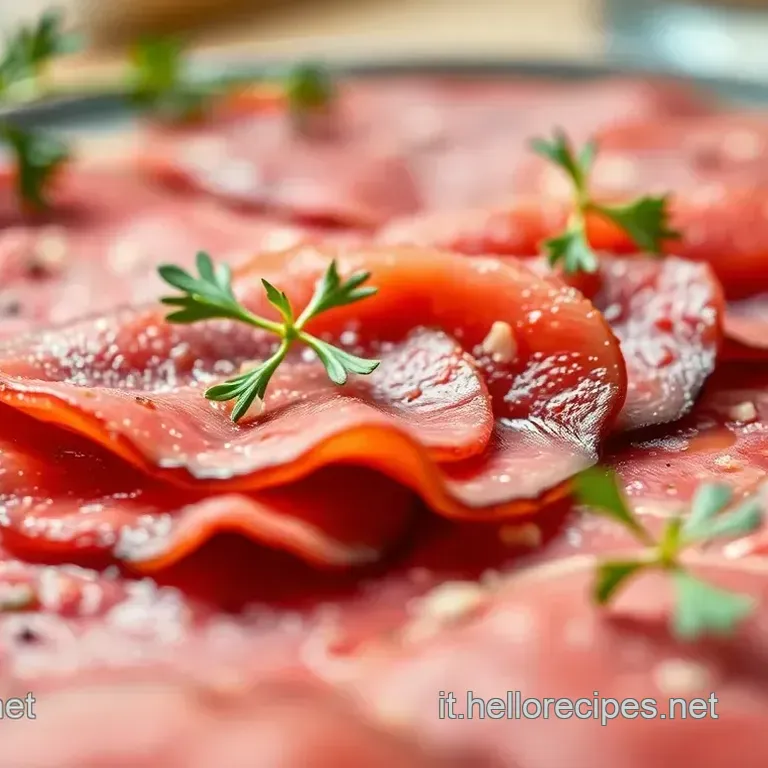 Classic Beef Carpaccio with Arugula and Parmesan