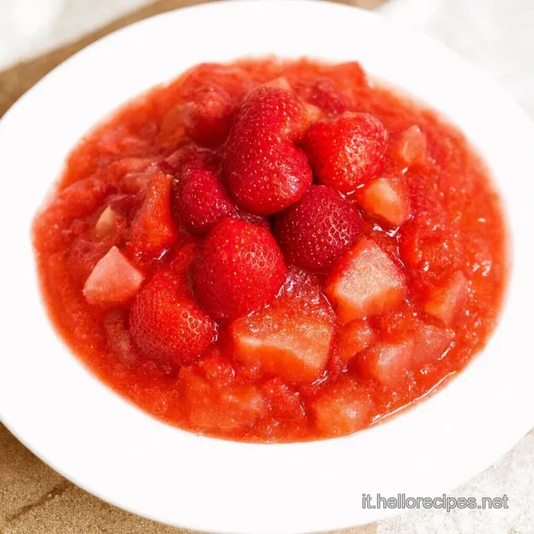 Composta di Fragole e Rabarbaro Un Bacio di Primavera