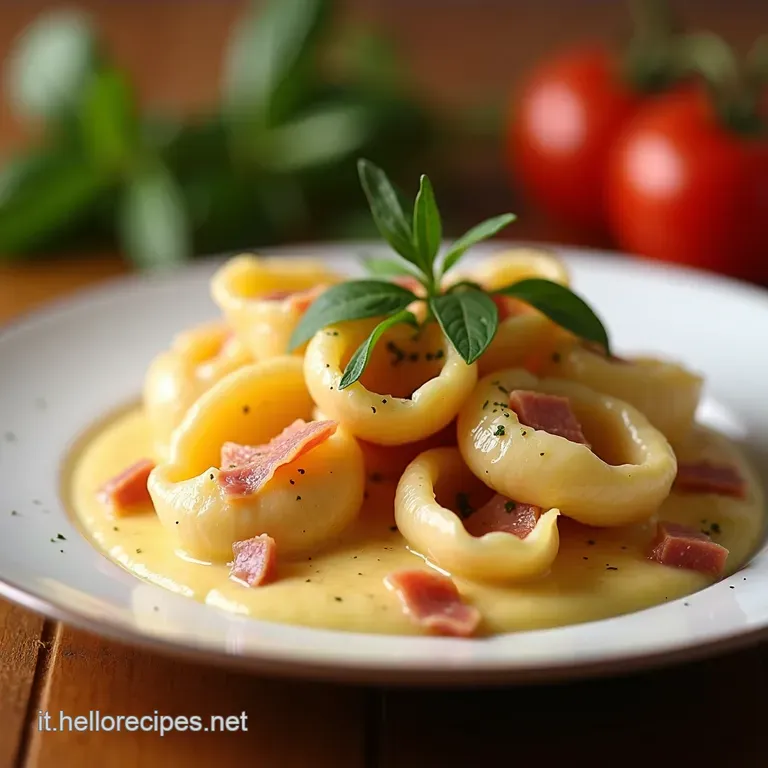 Conchiglie Giganti Ripiene Con Vellutata Di Speck Altoatesino E Zafferano presentation