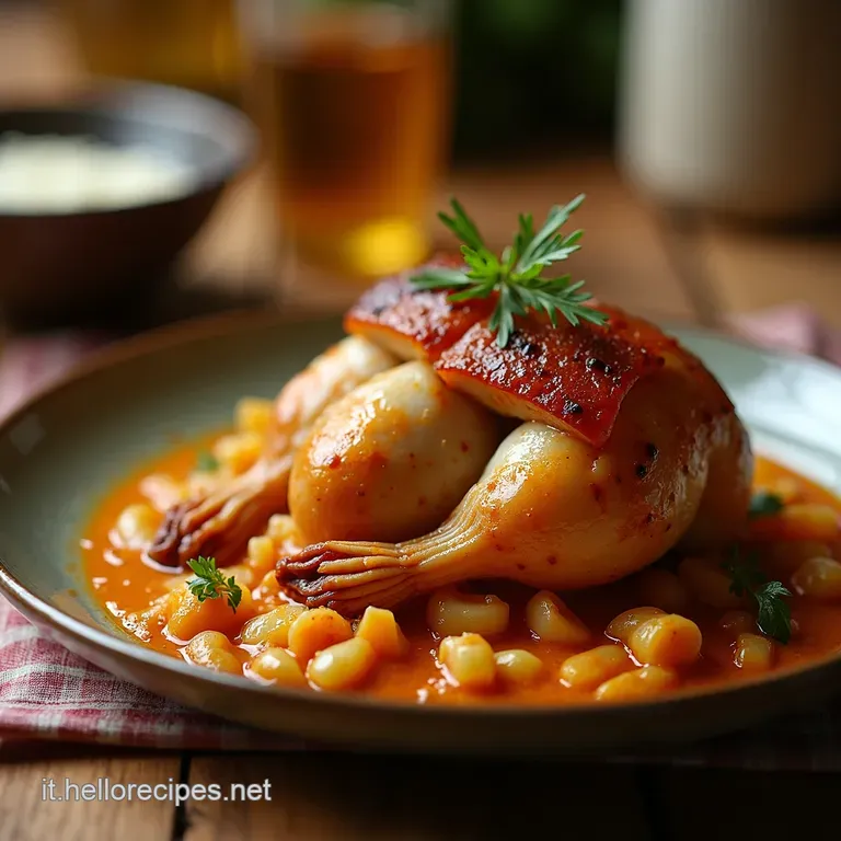 Coniglio in Porchetta Alla Marchigiana presentation