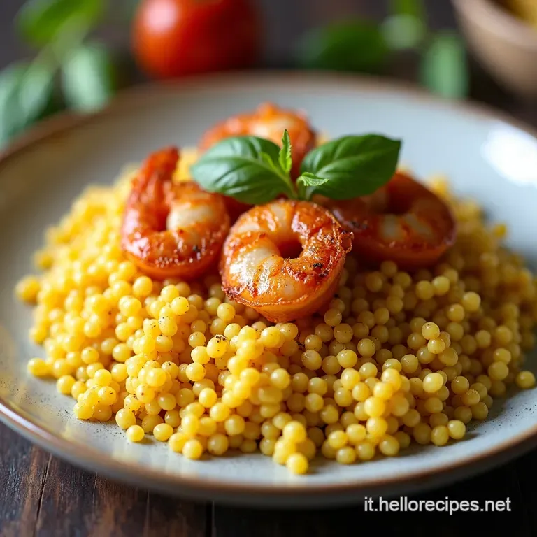 Cous Cous Speziato ai Gamberi Coriandolo e Zafferano Un Viaggio Lampo nel Sapore