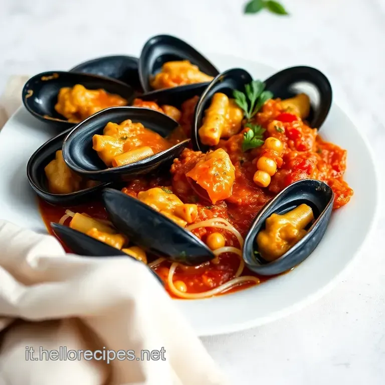 Cozze Alla Marinara presentation