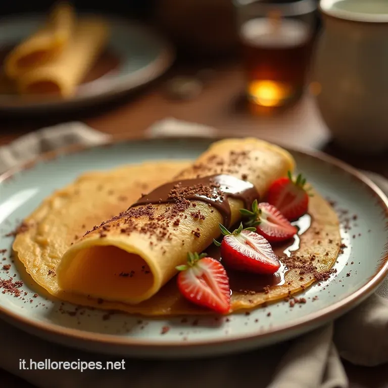 Le Cr&ecirc;pes Perfette Sottili Elastiche E Irresistibilmente Golose Con La Nutella presentation