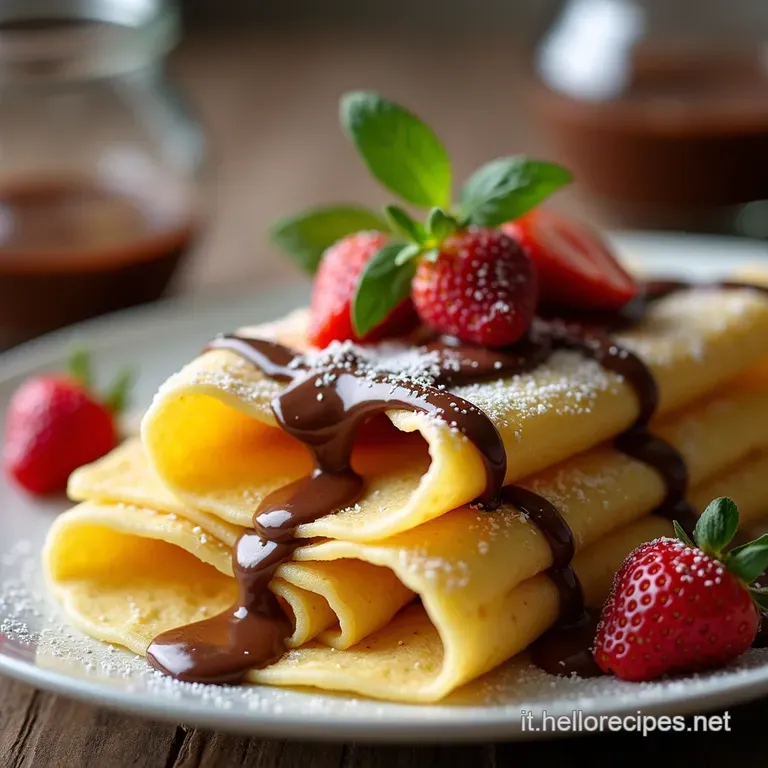 Le Cr&ecirc;pes Perfette Sottili Elastiche e Irresistibilmente Golose con la Nutella