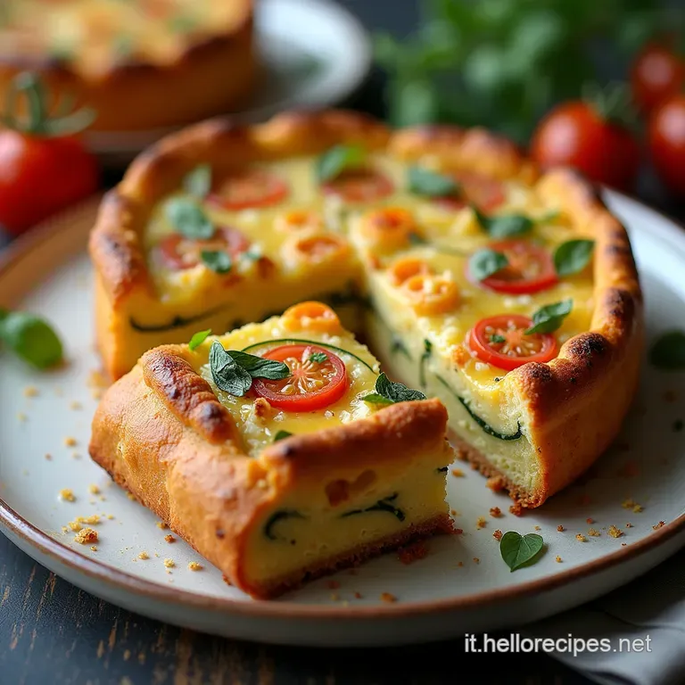 Croccantella Estiva Torta Rustica Croccante con Zucchine Fresche e Pomodorini Confit