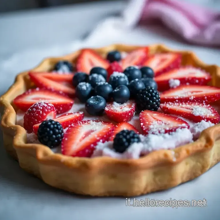 Crostata Di Frutta Fresca presentation