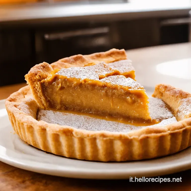 Crostata Di Mate E Dulce De Leche presentation