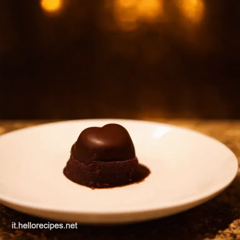 Cuore Di Cioccolato Fondente Leruzione Di Golosit&agrave; presentation