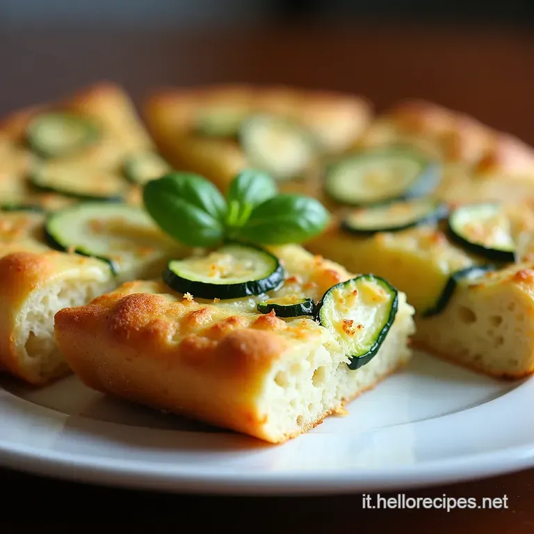 Easy Zucchini Focaccia Senza Lievito