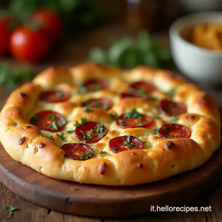 Focaccia Farcita Allitaliana Soffice Dentro Croccante Fuori presentation