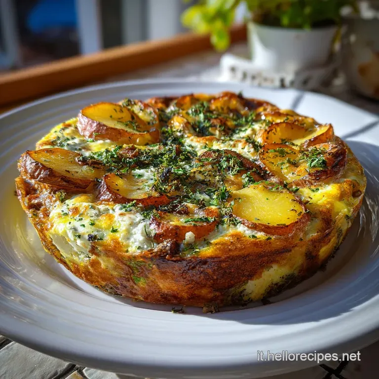 Secondo Veloce ed Economico con Frittata di Patate