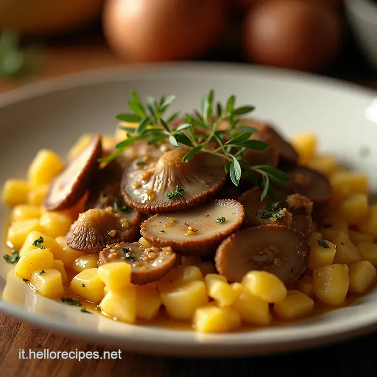 Funghi Pleurotus Arrostiti in Padella presentation