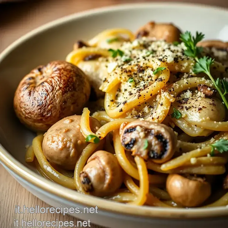 Funghi Trifolati: Saut&eacute;ed Mushrooms Roman-Style presentation