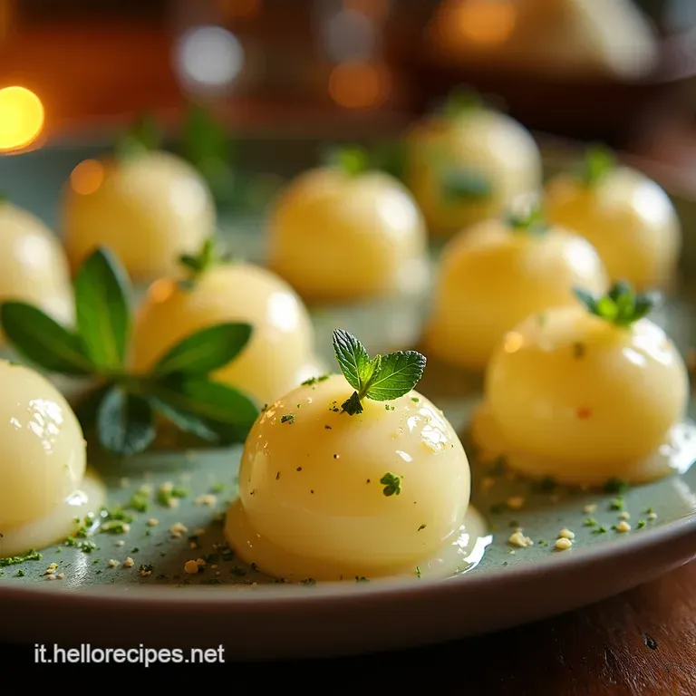 Perle Di Sole Gelatina Di Melone Raffinata Con Menta Fresca E Limone presentation