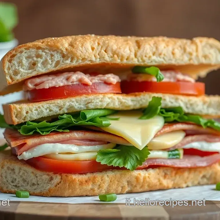 Il Club Sandwich Perfetto con Salsa Speciale
