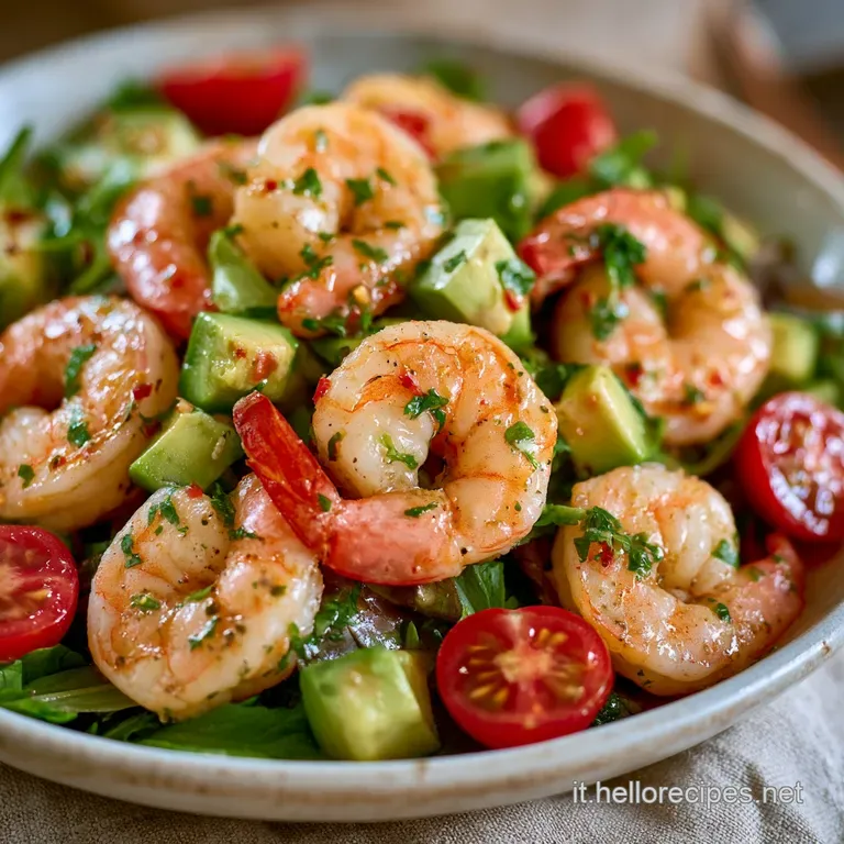 Insalata Sfiziosa con Avocado e Gamberetti