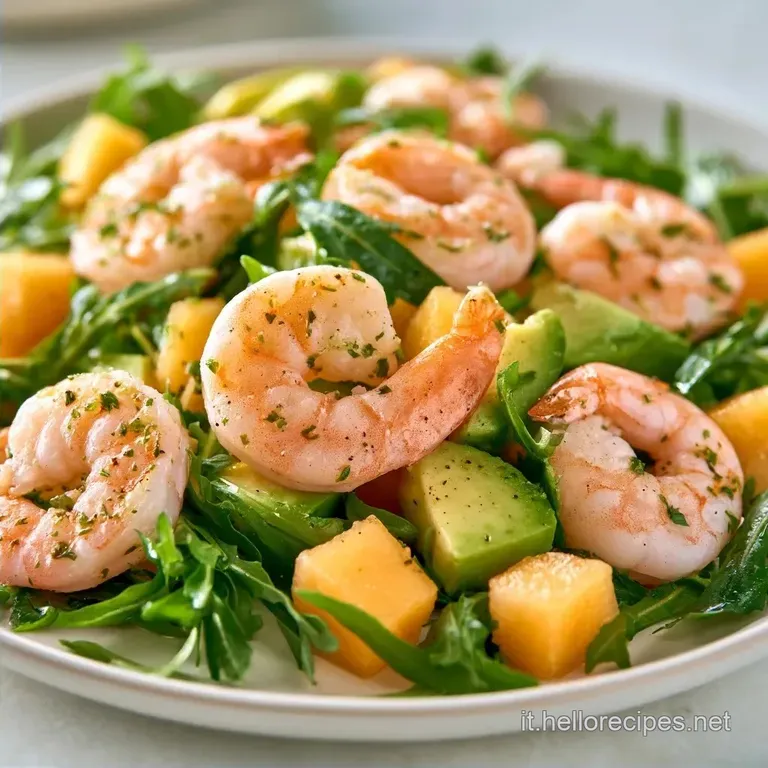 Insalata Di Gamberi E Melone Con Avocado