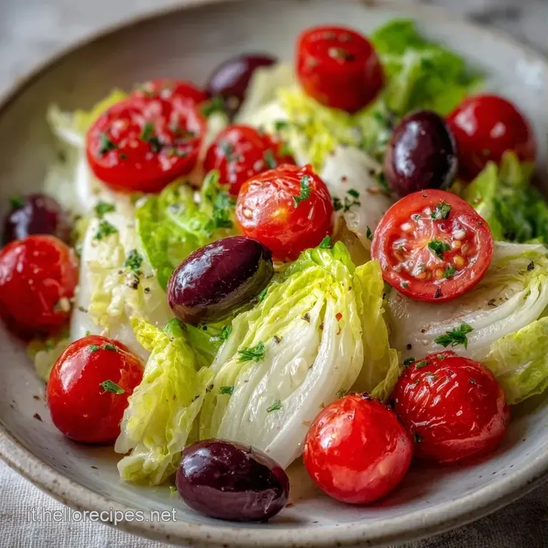 Verdure fresche disposte con cura in un piatto, lucide di olio d'oliva con un tocco di erbe aromatiche verde brillante.