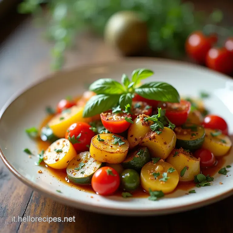 LEstate nel Piatto Insalata Ricca di Patate Tonno e Zucchine alla Mediterranea