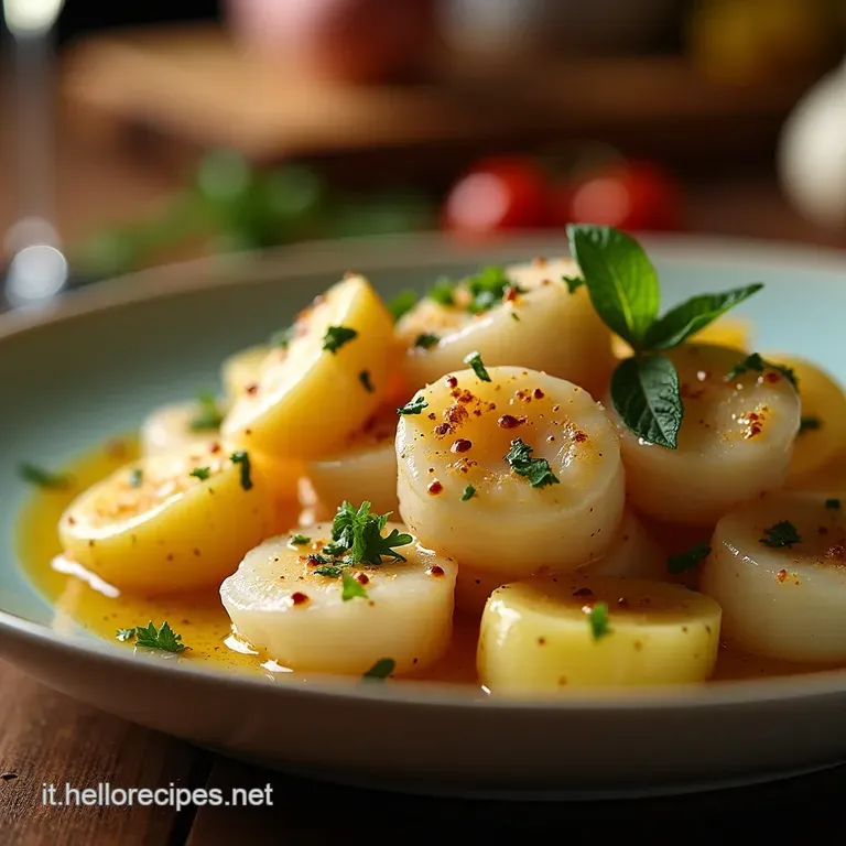 Polpo Tenerissimo Con Limone Patate E La Freschezza Del Prezzemolo Linsalata Estiva Italiana presentation
