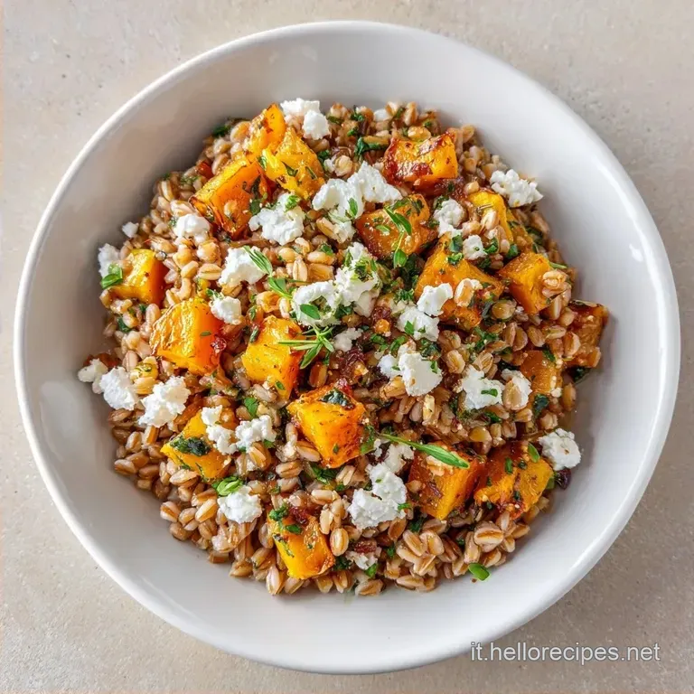 Insalate Sfiziose: Farro Zucca e Feta