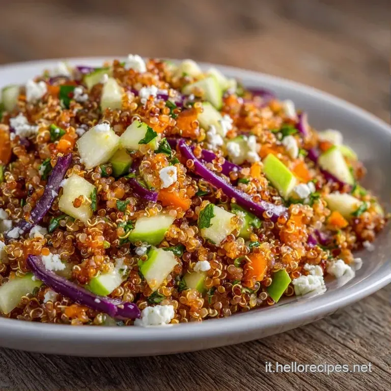 Composizione ordinata in un piatto di ceramica bianca con quinoa, avocado cremoso e semi tostati dorati in superficie.