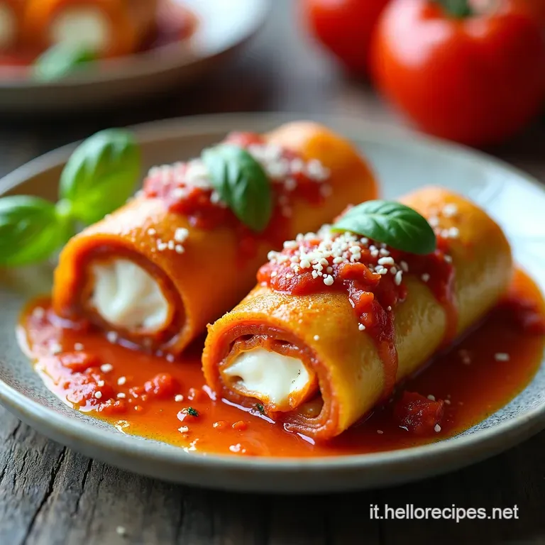 Involtini di Melanzane Classici Un Cuore Morbido al Rag&ugrave; e Ricotta Affogato nel Pomodoro Fresco