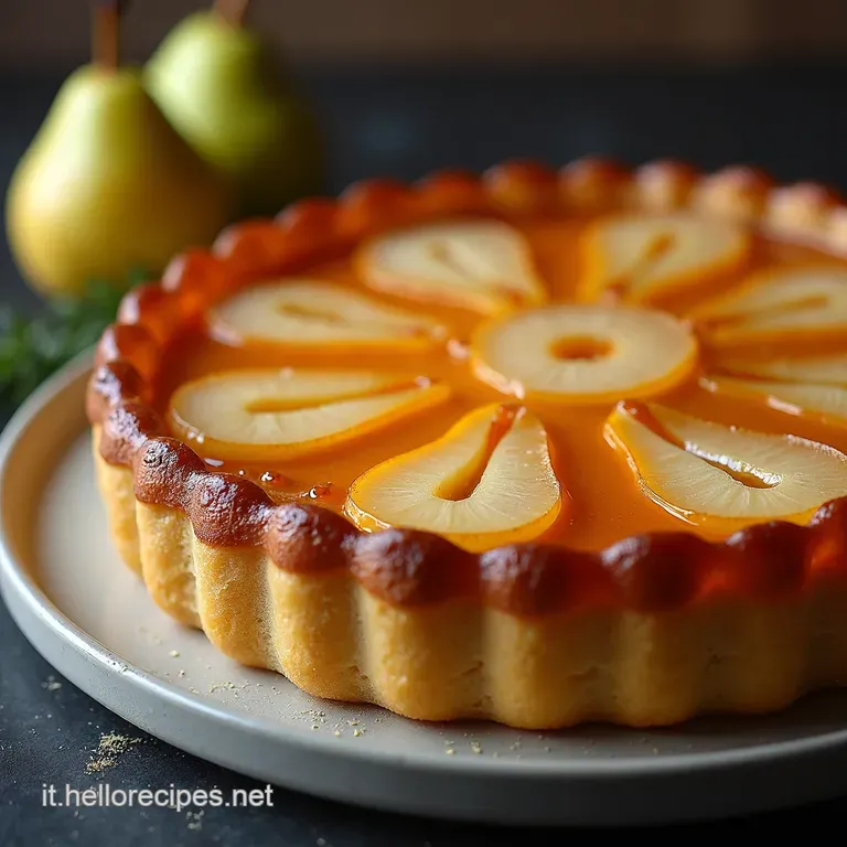 La Nobile Tatin Torta Capovolta Caramellata con Pere Profumate