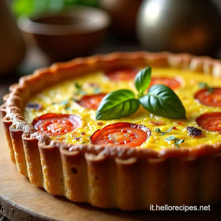 La Vera Quiche Lorraine Tradizionale presentation