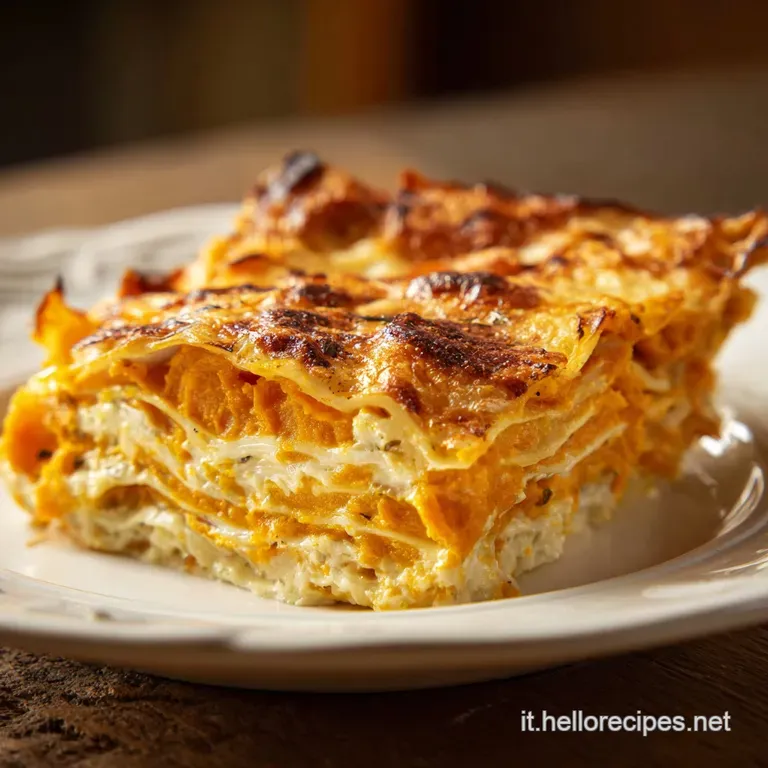Lasagna alla Zucca e Scamorza Affumicata