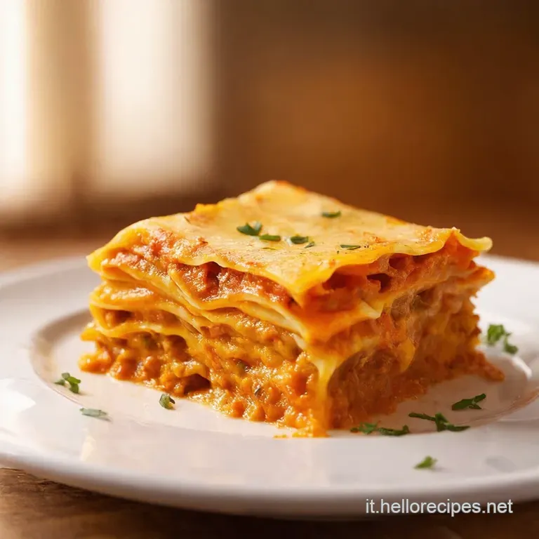 Lasagne Cremose Alla Zucca Con Ricotta E Salvia presentation