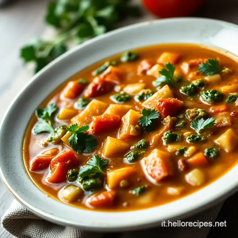 Minestrone Di Verdure Della Nonna: Un Classico Italiano presentation
