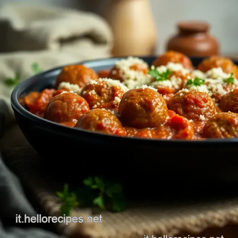 Nonna Emilia s Polpette Al Sugo presentation