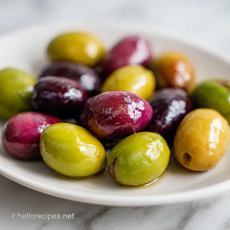 Crisp, golden-brown ascolana olives nestled on a bed of vibrant green arugula, sprinkled with coarse sea salt.