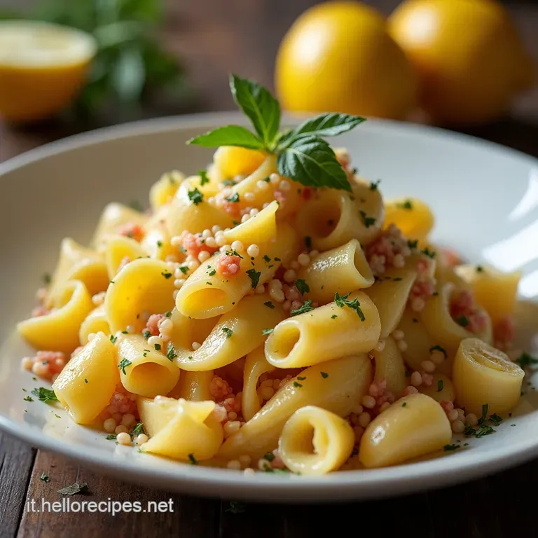 Paccheri Generosi con Cozze Fresche Patate Dolci e Profumo di Limone