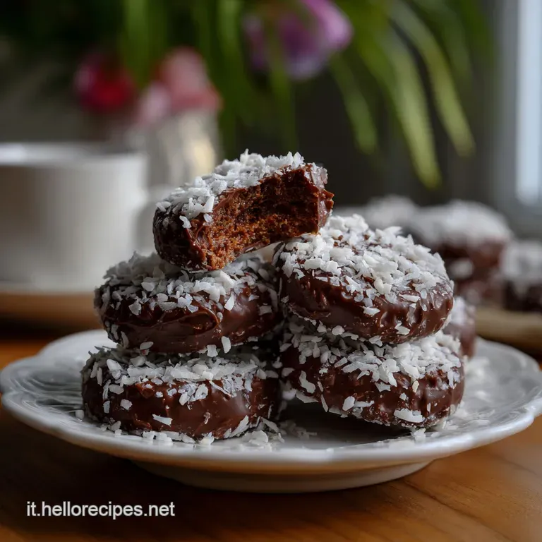 Palline al Cocco al Cioccolato Fatto in Casa