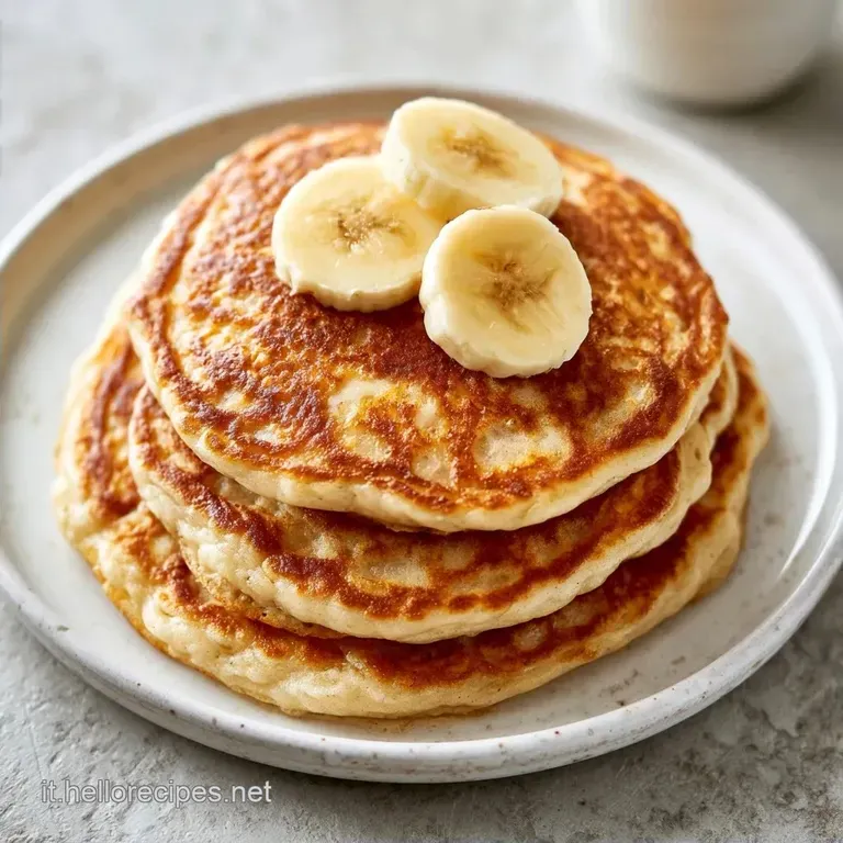 Pancake Banana Senza Uova in 15 Minuti