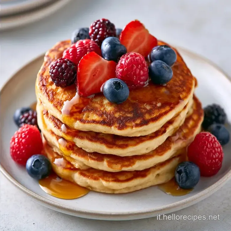 Pancake Proteici Senza Glutine con Yogurt Greco