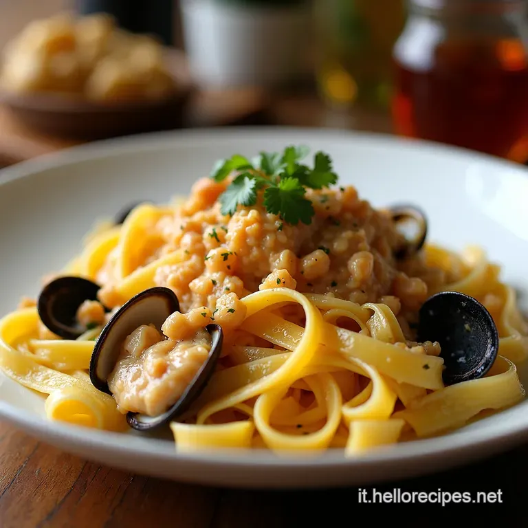 Pappardelle Al Profumo Di Mare presentation