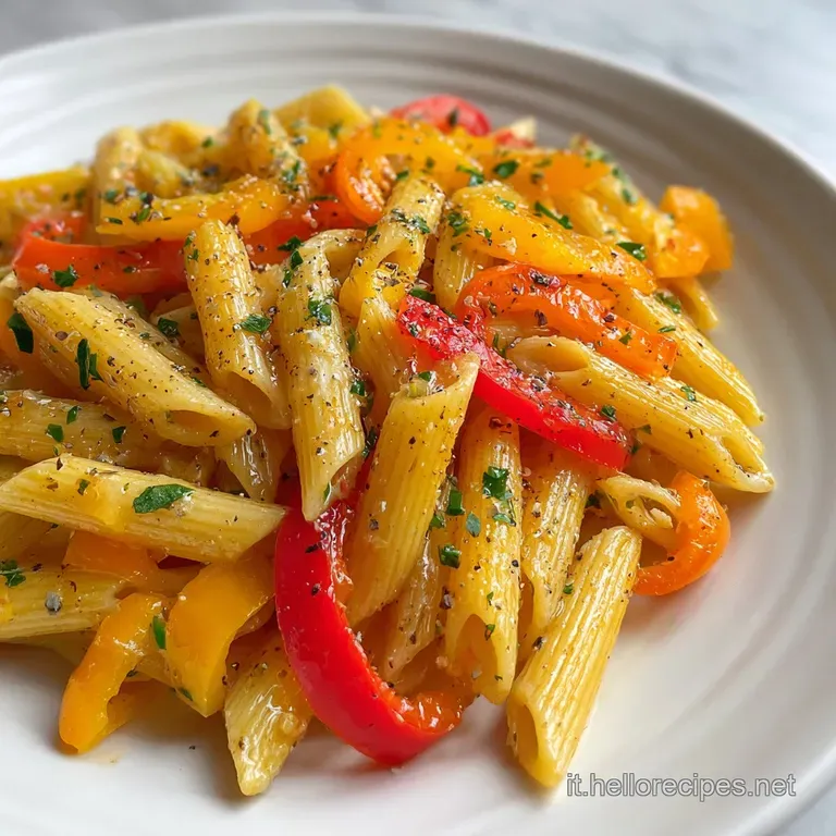 Pasta ai Peperoni Cremosa Senza Panna