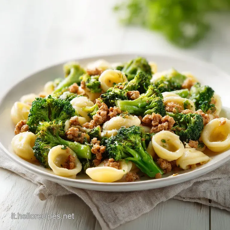 Pasta con Broccolo e Salsiccia: Cremosa e Rustica