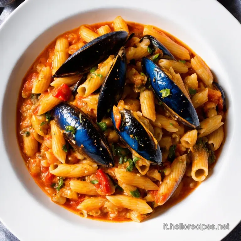 Pasta con Cozze e Fagioli Un abbraccio tra Mare e Monti