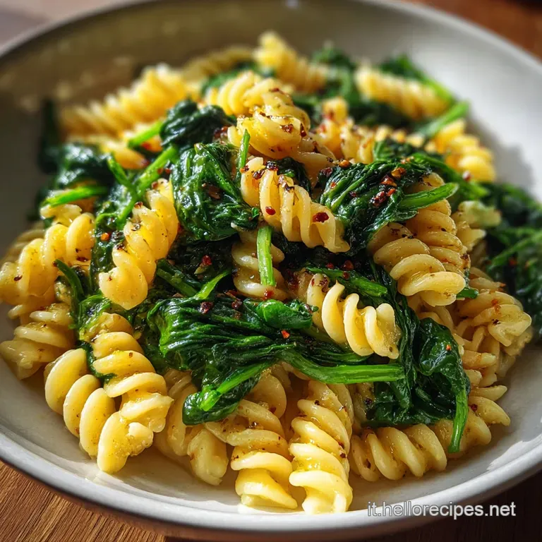 Pasta con Spinaci Cremosa e Agrumata