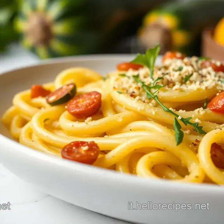 Pasta con Zucchine Cremosa al Limone
