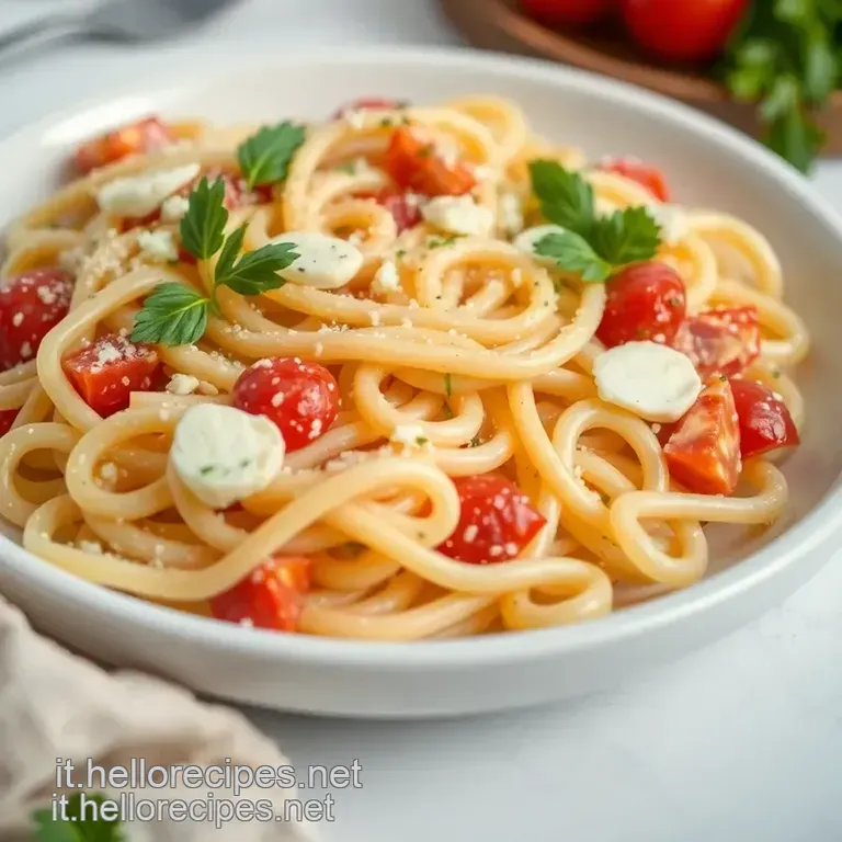 Pasta Fredda Con Pesto Mozzarella E Pomodorini presentation