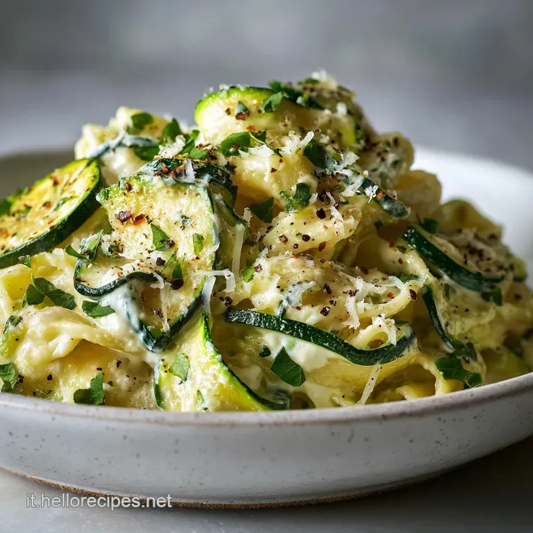 Pasta Ricotta e Zucchine con Pancetta Croccante