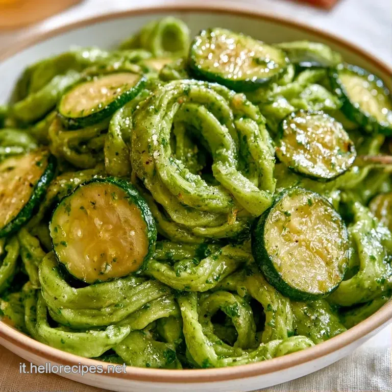 Piatto di ceramica con spaghetti dorati avvolti, contrasto tra il verde brillante degli spinaci e uova morbide.
