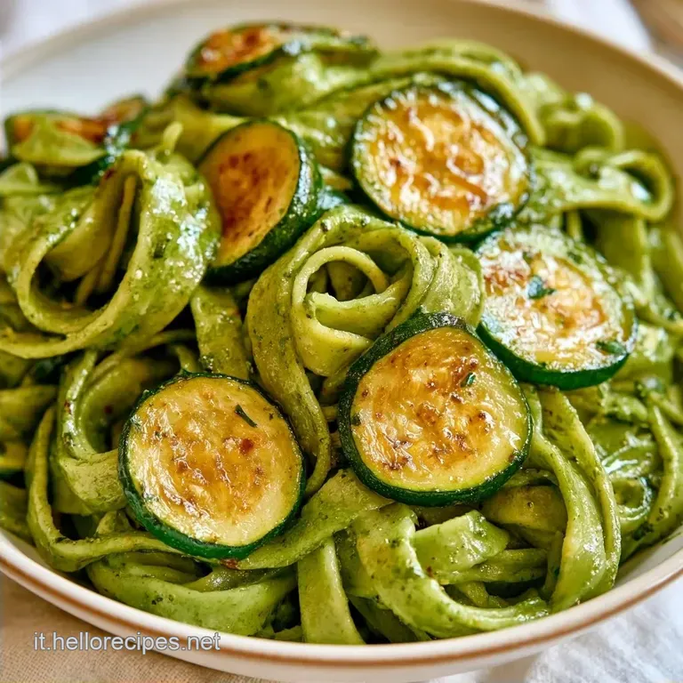 Pasta Uova E Verdure Con Purea Di Spinaci